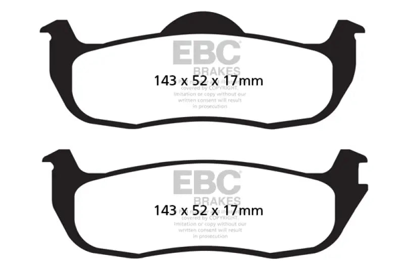 EBC 04-05 Infiniti QX56 5.6 Ultimax2 Rear Brake Pads - Truck & Automotive