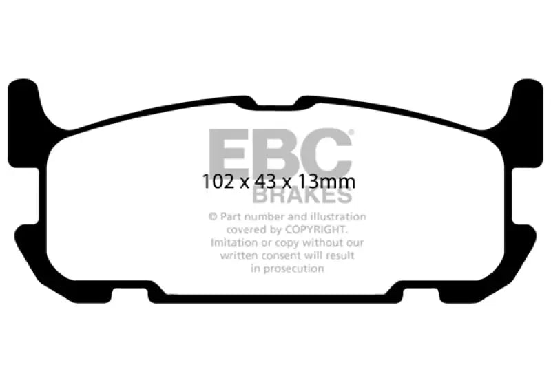 EBC 04-05 Mazda Miata MX5 1.8 (Sports Suspension) Greenstuff Rear Brake Pads - Truck & Automotive