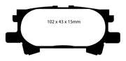 EBC 04-07 Lexus RX330 3.3 Greenstuff Rear Brake Pads - DP61682