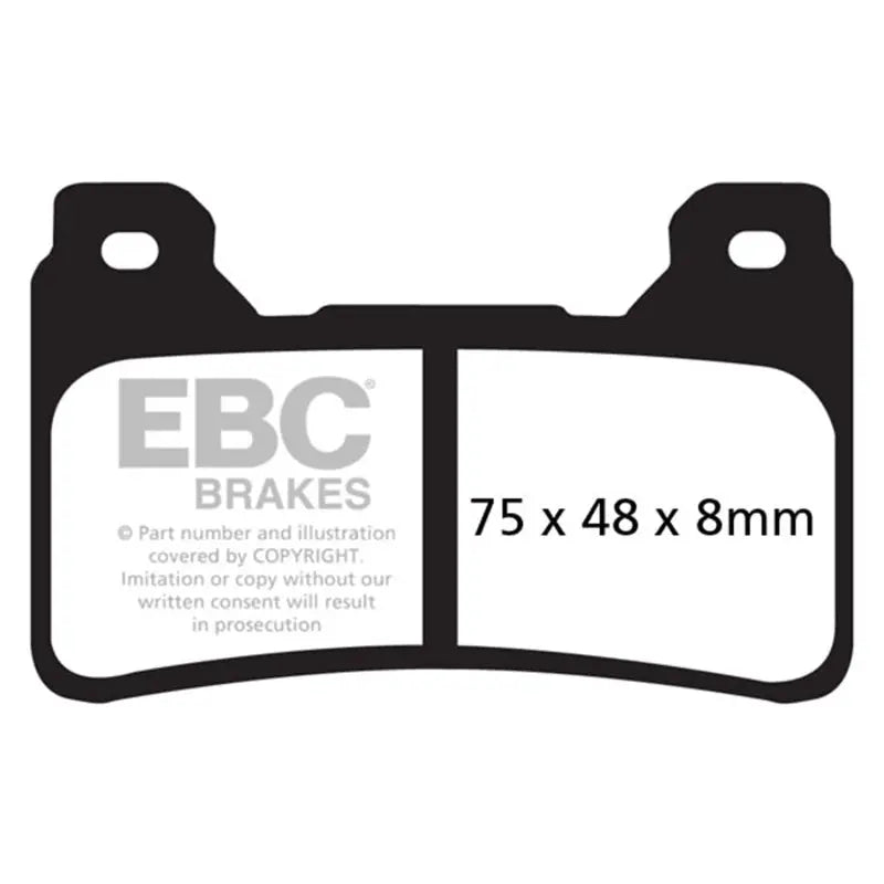 EBC Powersports FA390HH EBC 05-06 Honda CBR 600 RR Front Left/Right Sintered HH/R Brake Pads
