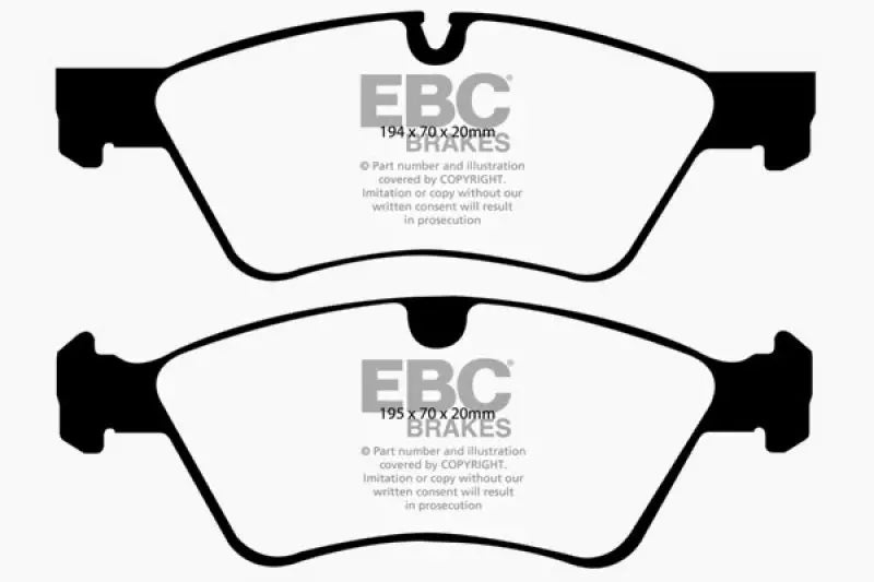 EBC 05-06 Mercedes-Benz G55 AMG 5.4 Supercharged Greenstuff Front Brake Pads - DP61592