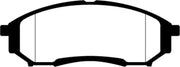 Black and white brake pad image for EBC Greenstuff Rear Brake Pads on Ford F250