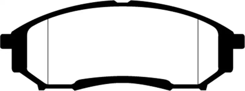 Black and white brake pad image for EBC Greenstuff Rear Brake Pads on Ford F250