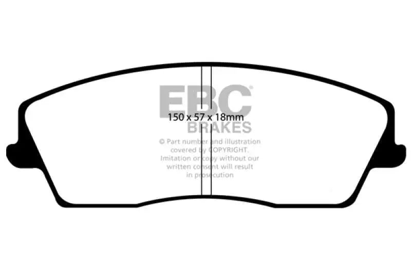 EBC 05-09 Chrysler 300 2.7 Yellowstuff Front Brake Pads 