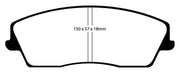 EBC EBC 05-09 Chrysler 300 2.7 Yellowstuff Front Brake Pads