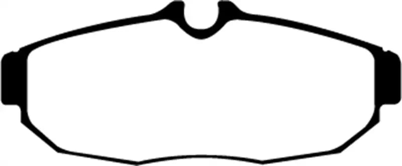 Outline of EBC Redstuff Rear Brake Pads for Ford Mustang 4.0 rear brake pads