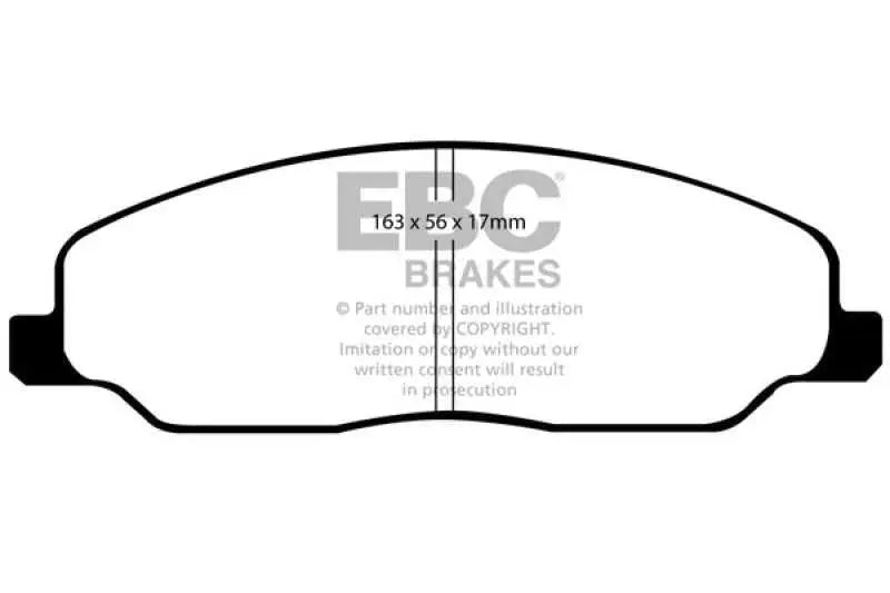 EBC 05-10 Ford Mustang 4.0 Yellowstuff Front Brake Pads 