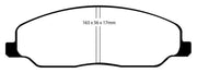 EBC EBC 05-10 Ford Mustang 4.0 Yellowstuff Front Brake Pads