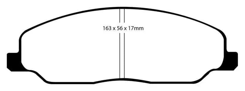 EBC EBC 05-10 Ford Mustang 4.0 Yellowstuff Front Brake Pads