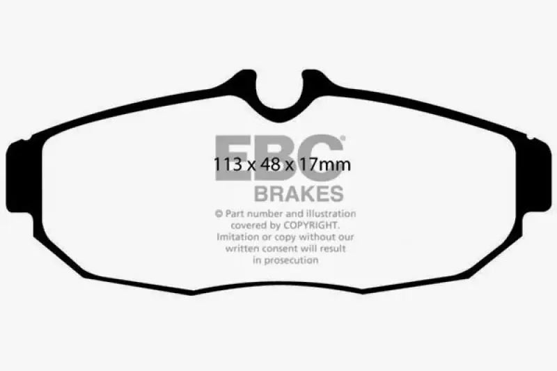 EBC 05-10 Ford Mustang 4.0 Yellowstuff Rear Brake Pads - Truck & Automotive