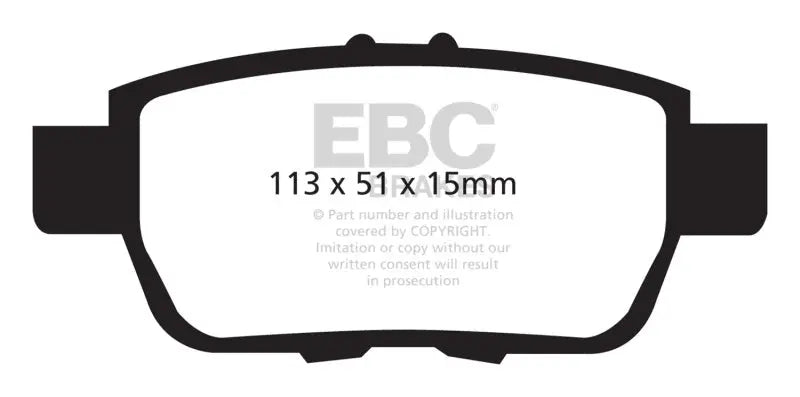 EBC 05-14 Honda Ridgeline 3.5 Greenstuff Rear Brake Pads - Truck & Automotive