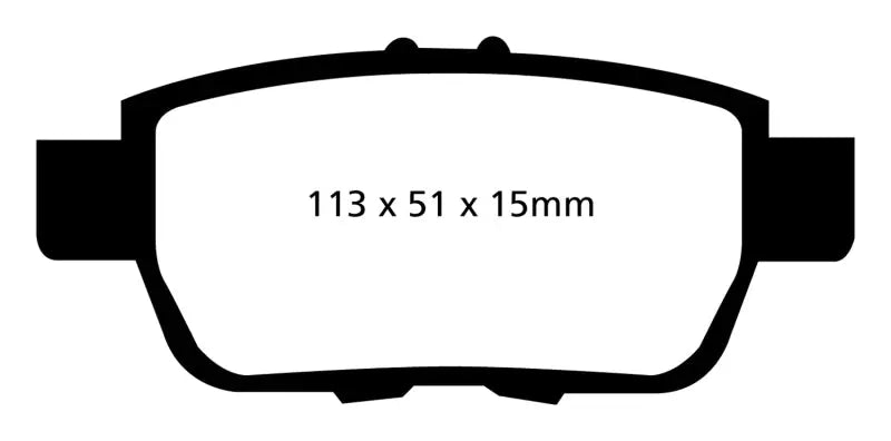 EBC 05-14 Honda Ridgeline 3.5 Greenstuff Rear Brake Pads - Truck & Automotive