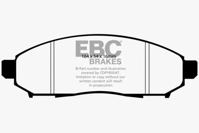 EBC 05 + Nissan Frontier 2.5 2WD Greenstuff Front Brake Pads - Truck & Automotive