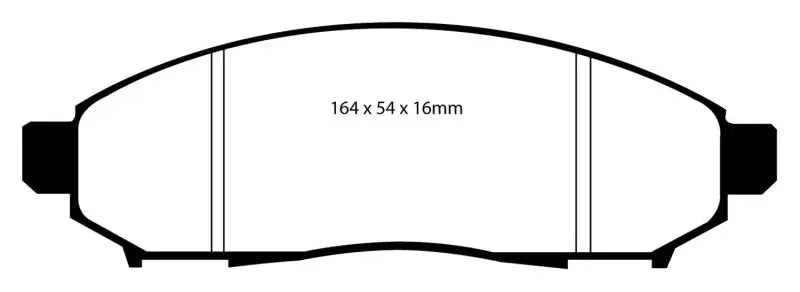 EBC 05 + Nissan Frontier 2.5 2WD Greenstuff Front Brake Pads - Truck & Automotive