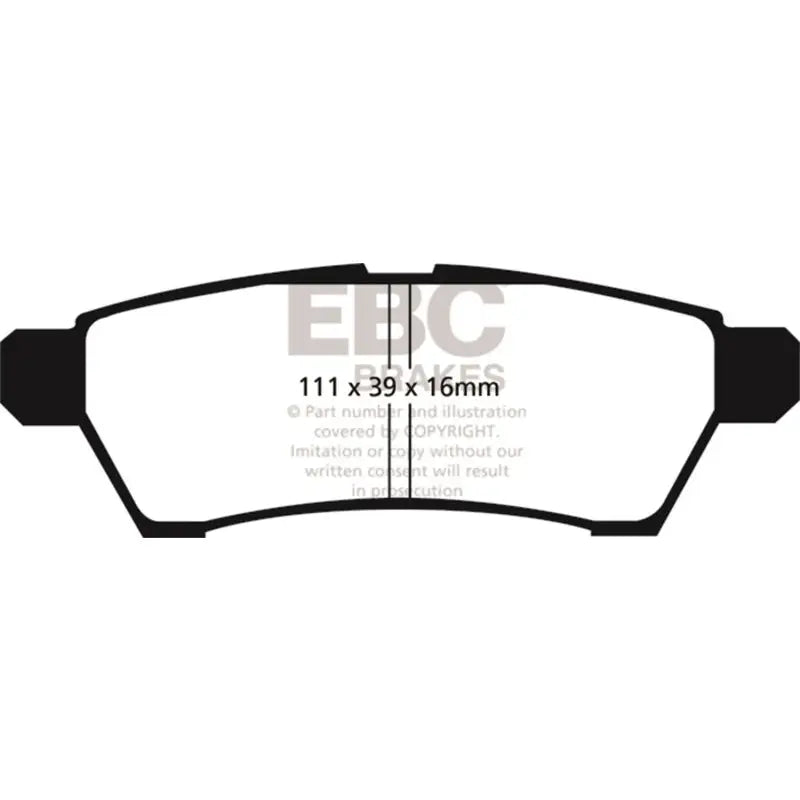 EBC DP61746 EBC 05+ Nissan Frontier 2.5 2WD Greenstuff Rear Brake Pads