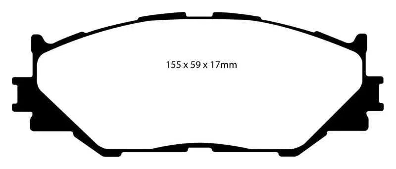 EBC 06-08 Lexus IS250 2.5 Yellowstuff Front Brake Pads 