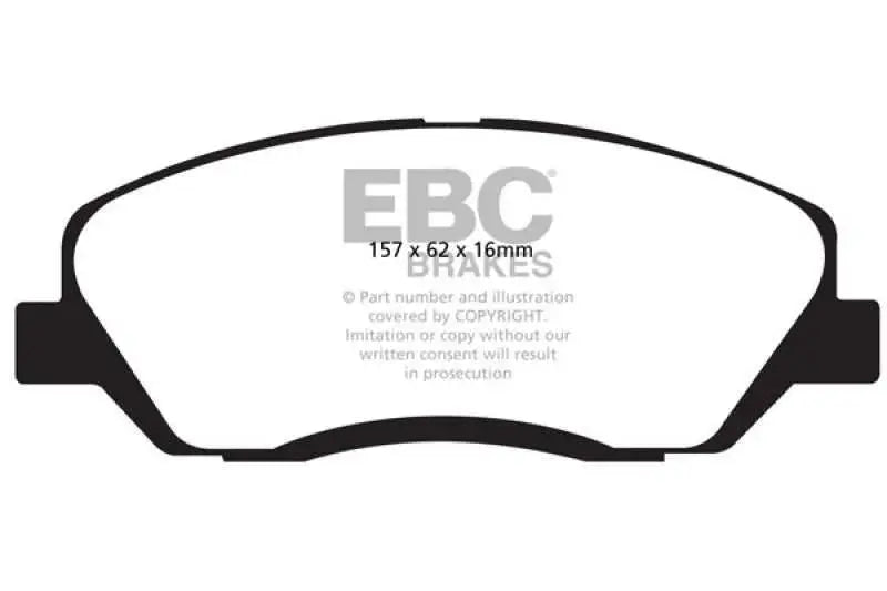 EBC 06-09 Hyundai Entourage 3.8 Greenstuff Front Brake Pads 