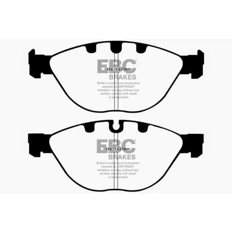 EBC 06-10 BMW M5 5.0 (E60) Yellowstuff Front Brake Pads - DP41482R