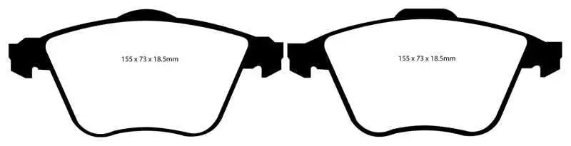 EBC EBC 07-13 Mazda 3 2.3 Turbo Yellowstuff Front Brake Pads