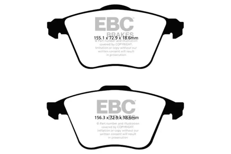 EBC 07-13 Mazda 3 2.3 Turbo Yellowstuff Front Brake Pads 