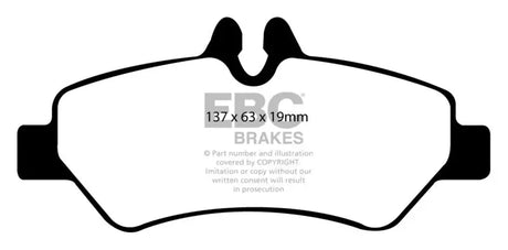 EBC 07 + Dodge Sprinter 2500 Greenstuff Rear Brake Pads - Truck & Automotive