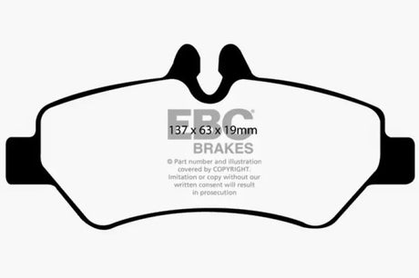 EBC 07 + Dodge Sprinter 2500 Greenstuff Rear Brake Pads - Truck & Automotive