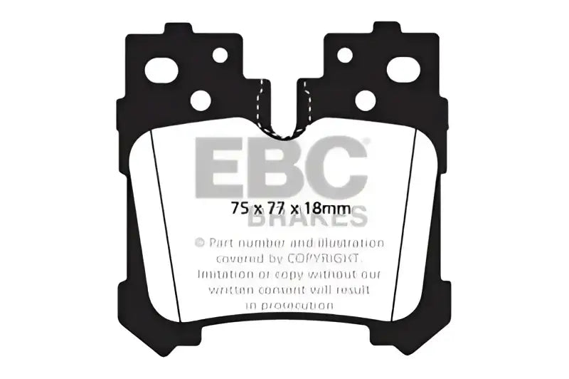 EBC 07+ Lexus LS460 4.6 Yellowstuff Rear Brake Pads 