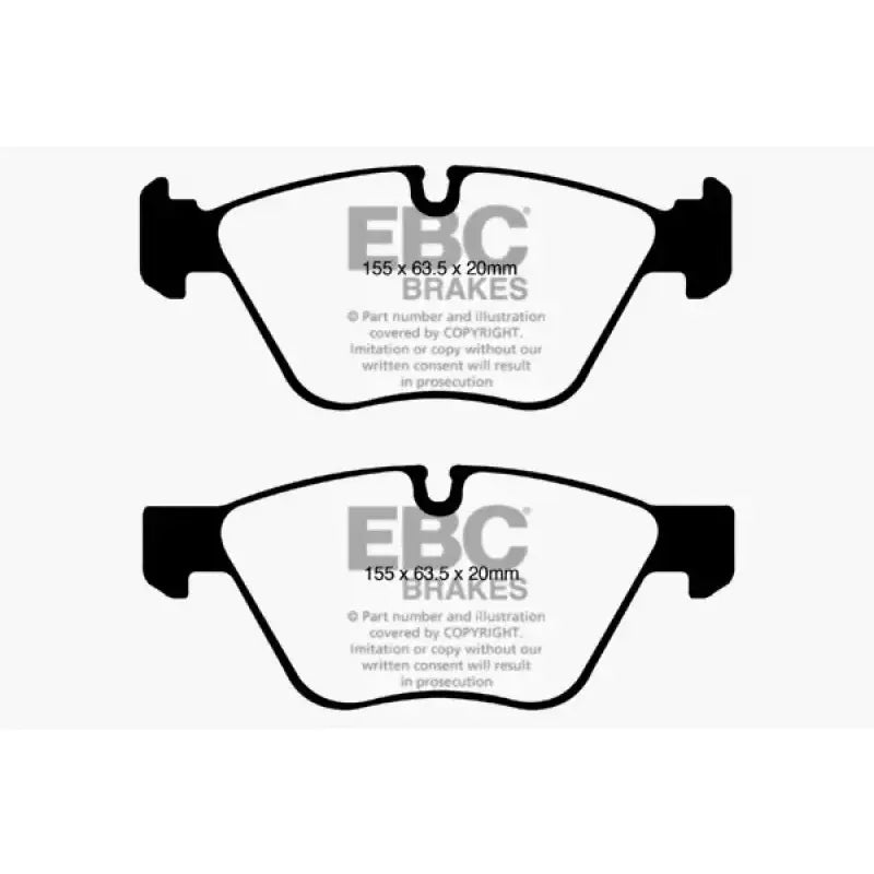 EBC 08-10 BMW 128 3.0 Yellowstuff Front Brake Pads - DP41600R