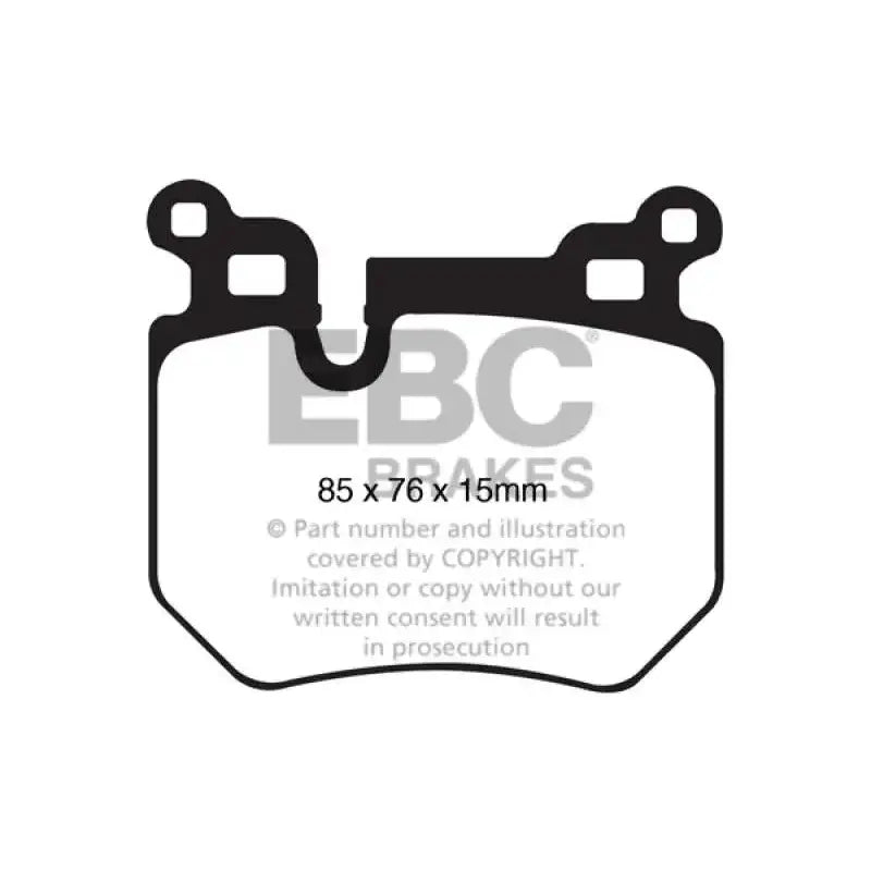 EBC 08-10 BMW 135 3.0 Twin Turbo Redstuff Rear Brake Pads 