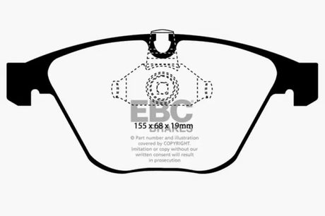 EBC 08-10 BMW M3 4.0 (E90) Bluestuff Front Brake Pads - DP51449NDX