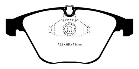 EBC 08-10 BMW M3 4.0 (E90) Bluestuff Front Brake Pads - DP51449NDX