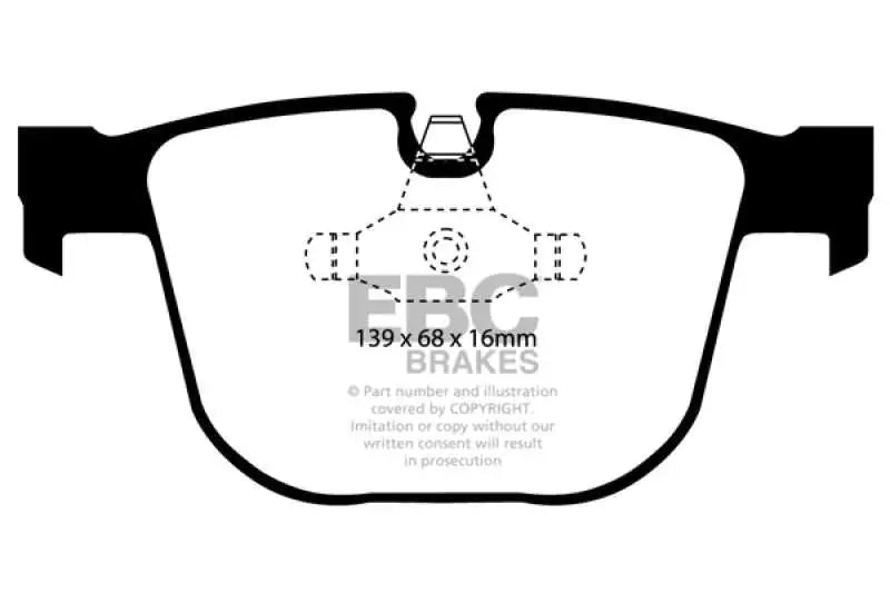 EBC 08-10 BMW M3 4.0 (E90) Redstuff Rear Brake Pads 