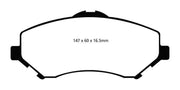 EBC EBC 08-11 Chrysler Town & Country 3.3 Greenstuff Front Brake Pads