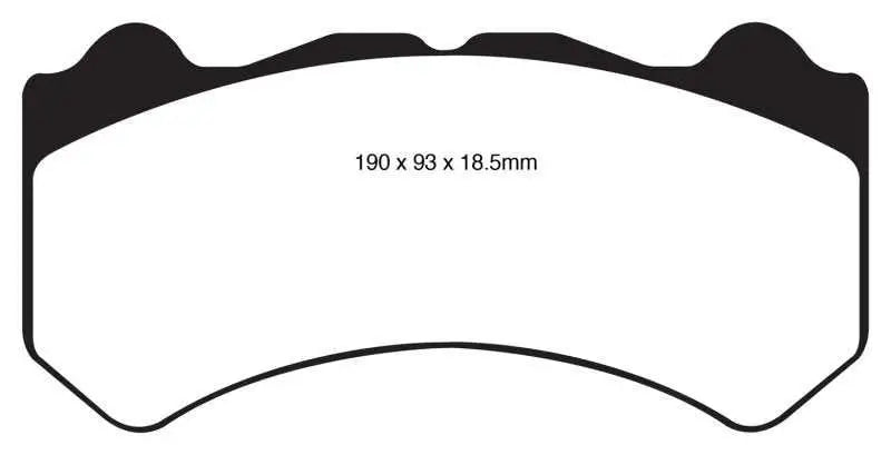 EBC EBC 08-11 Nissan GT-R (R35) 3.8 Twin Turbo (Cast Iron Rotors) Yellowstuff Front Brake Pads