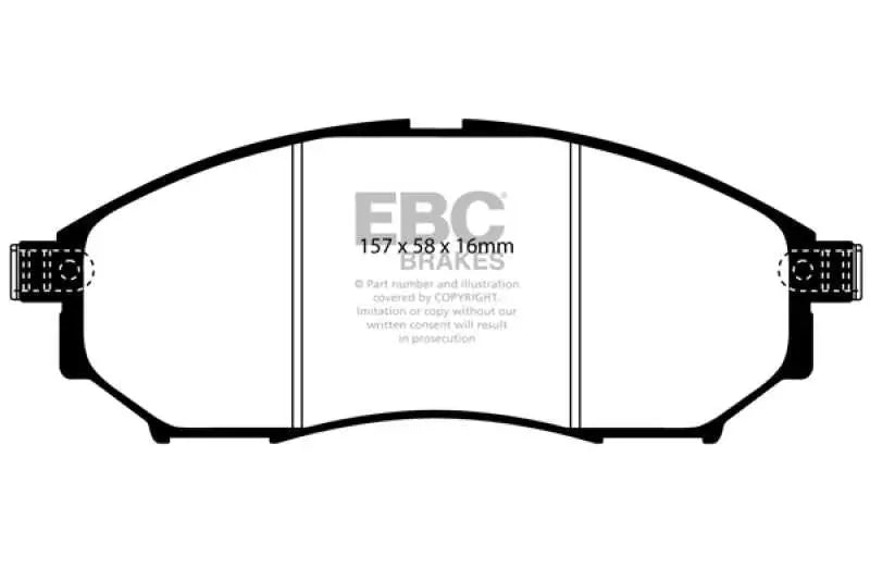 EBC 08-13 Infiniti EX35 3.5 Yellowstuff Front Brake Pads 