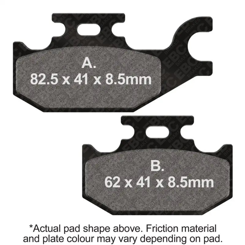 EBC Powersports FA413R EBC 08-18 Suzuki LT-A 400 King Quad Auto 4WD Front Left Sintered HH/R Brake Pads