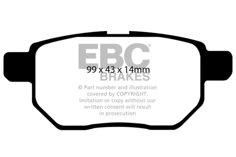 EBC 09-10 Pontiac Vibe 1.8 Ultimax2 Rear Brake Pads - Truck & Automotive