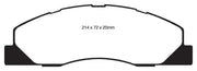 EBC EBC 09-11 Dodge Ram 2500 Pick-up 5.7 2WD/4WD Greenstuff Front Brake Pads