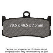 EBC Powersports FA491HH EBC 09-12 Triumph Hinckley Daytona 675 (w/Nissin MB Caliper) Frt Left/Right Sintered HH/R Brake Pads