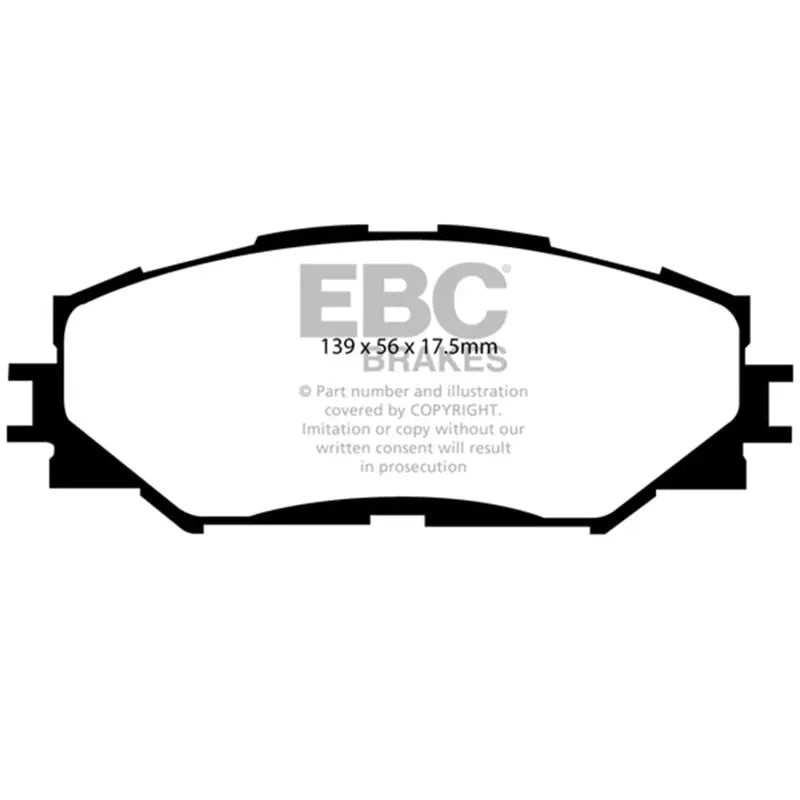 EBC DP21791 EBC 10-12 Lexus HS250h 2.4 Hybrid Greenstuff Front Brake Pads