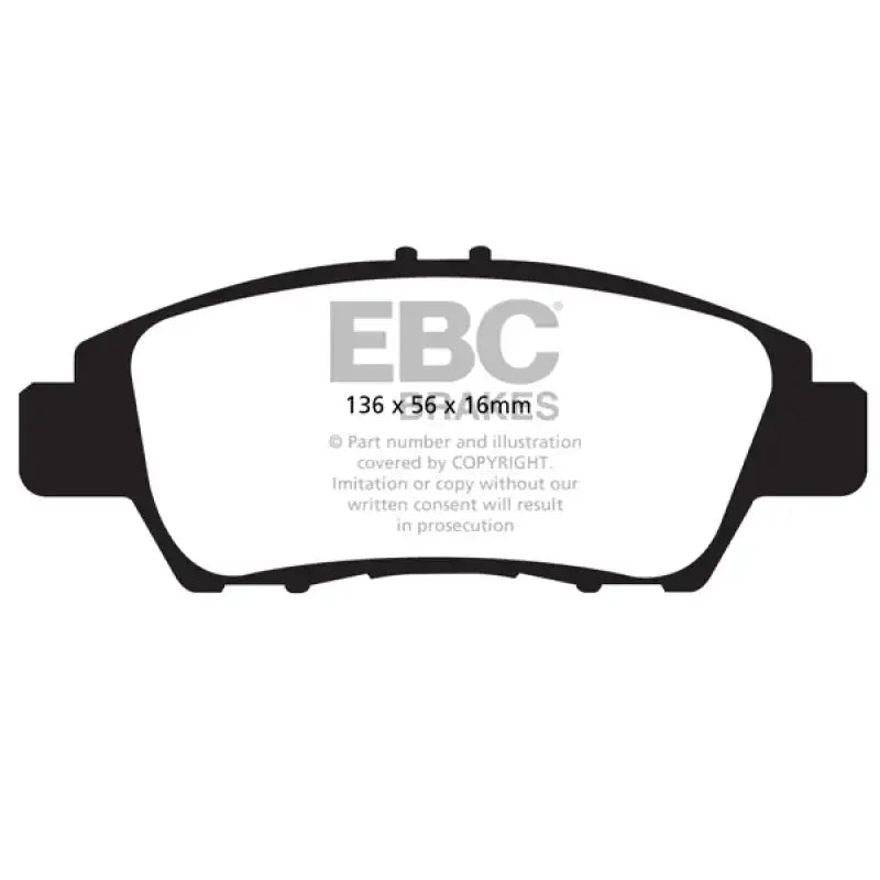 EBC 10-15 Honda CR-Z 1.5LL Hybrid Redstuff Front Brake Pads - Truck & Automotive