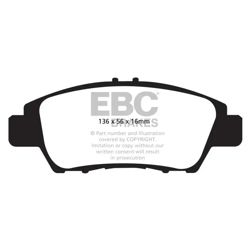 EBC 10-15 Honda CR-Z 1.5LL Hybrid Redstuff Front Brake Pads - Truck & Automotive