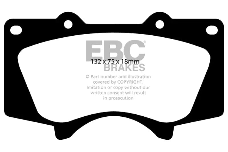 EBC 10 + Lexus GX460 4.6 Ultimax2 Front Brake Pads - Truck & Automotive