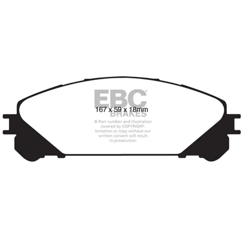 EBC ED91837 EBC 10+ Lexus RX350 3.5 (Japan) Extra Duty Front Brake Pads