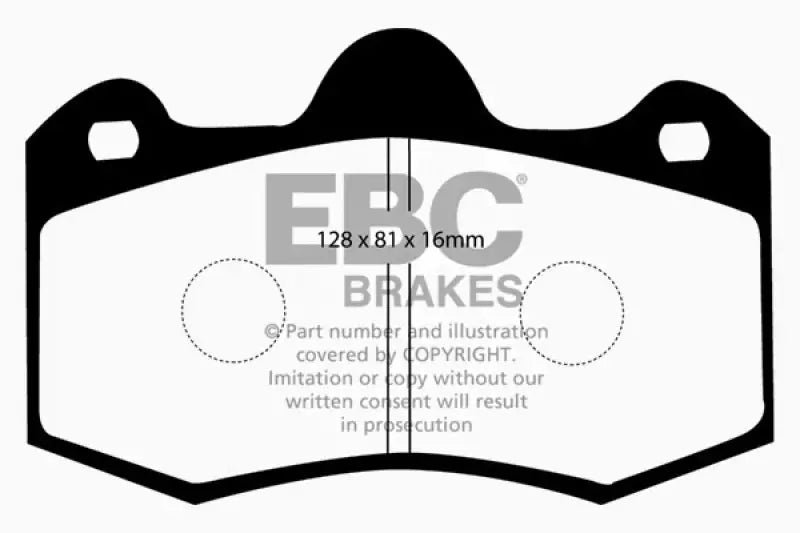 EBC 10 + Lotus Evora 3.5 Redstuff Front Brake Pads - Truck & Automotive