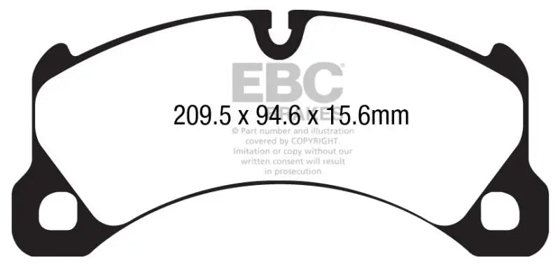 EBC 10 + Porsche Cayenne 3.6 Yellowstuff Front Brake Pads - Truck & Automotive