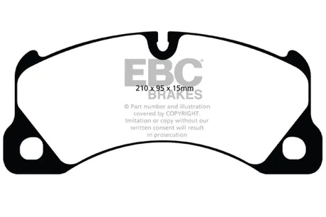 EBC 10 + Volkswagen Touareg 3.0 Supercharged Hybrid Redstuff Front Brake Pads - Truck & Automotive