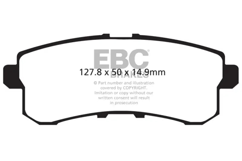 EBC 11-13 Infiniti QX56 5.6 Yellowstuff Rear Brake Pads - DP41876R