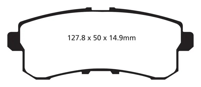 EBC 11-13 Infiniti QX56 5.6 Yellowstuff Rear Brake Pads - DP41876R