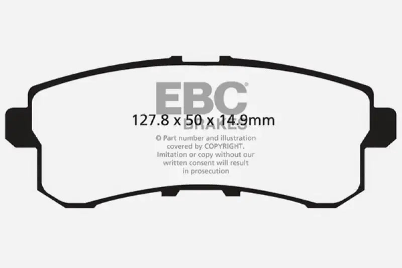 EBC 11-13 Infiniti QX56 5.6 Yellowstuff Rear Brake Pads - DP41876R